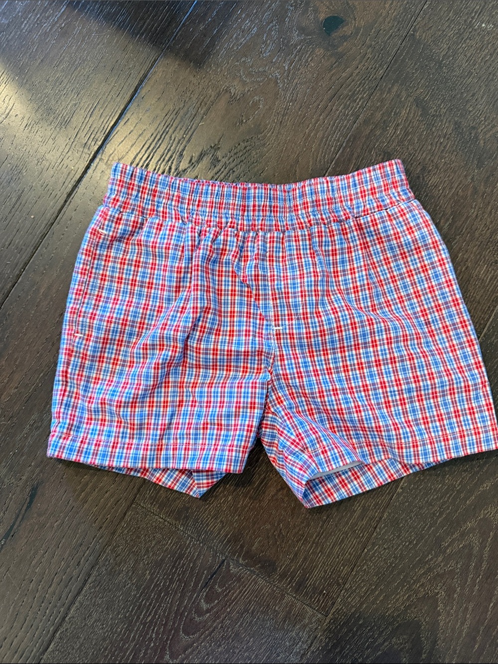 The Beaufort Bonnet Company Red and Blue Plaid Flat-Front Shorts